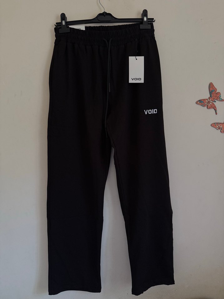 VOID Siyah Premium Ayarlanabilir Paça Oversize Eşofman - Görsel 4