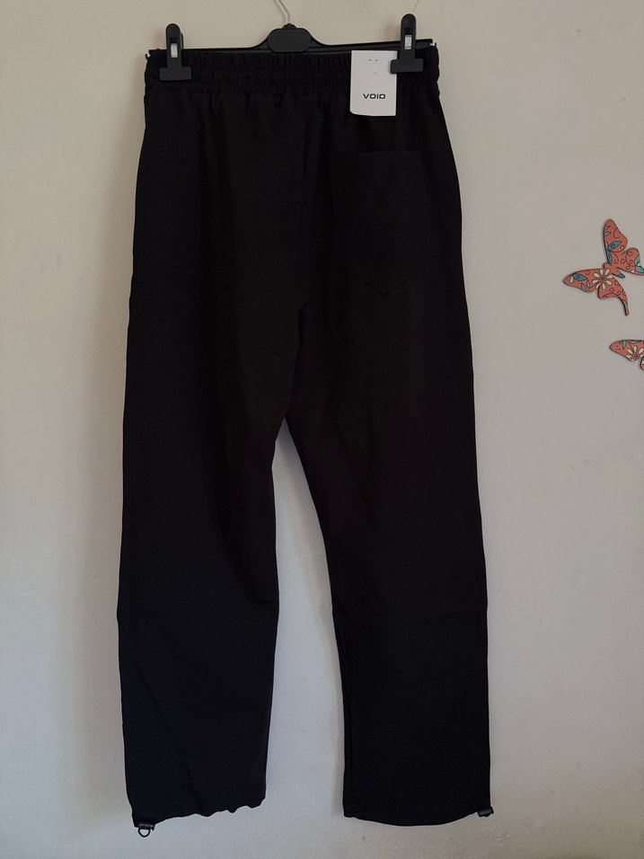 VOID Siyah Premium Ayarlanabilir Paça Oversize Eşofman - Görsel 5