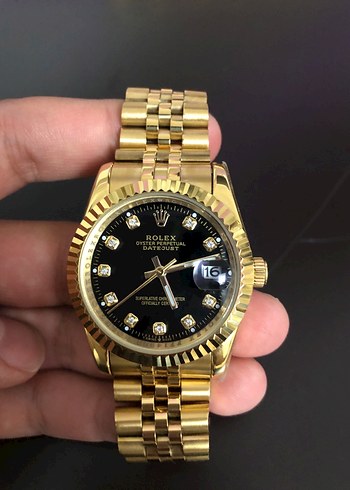 Altın Renk Rolex Erkek Kol Saati