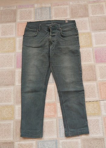 Gri Erkek Denim Jean
