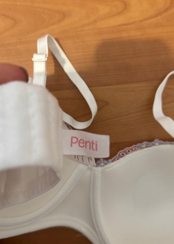 Nakışlı Beyaz Sütyen 80C Lotus Broderie - Görsel 2