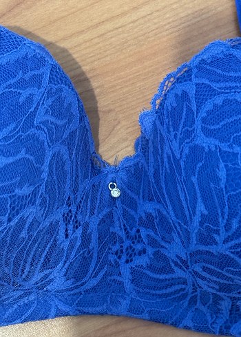 Mavi Dantelli Sütyen Lotus Lace 80C - Görsel 2