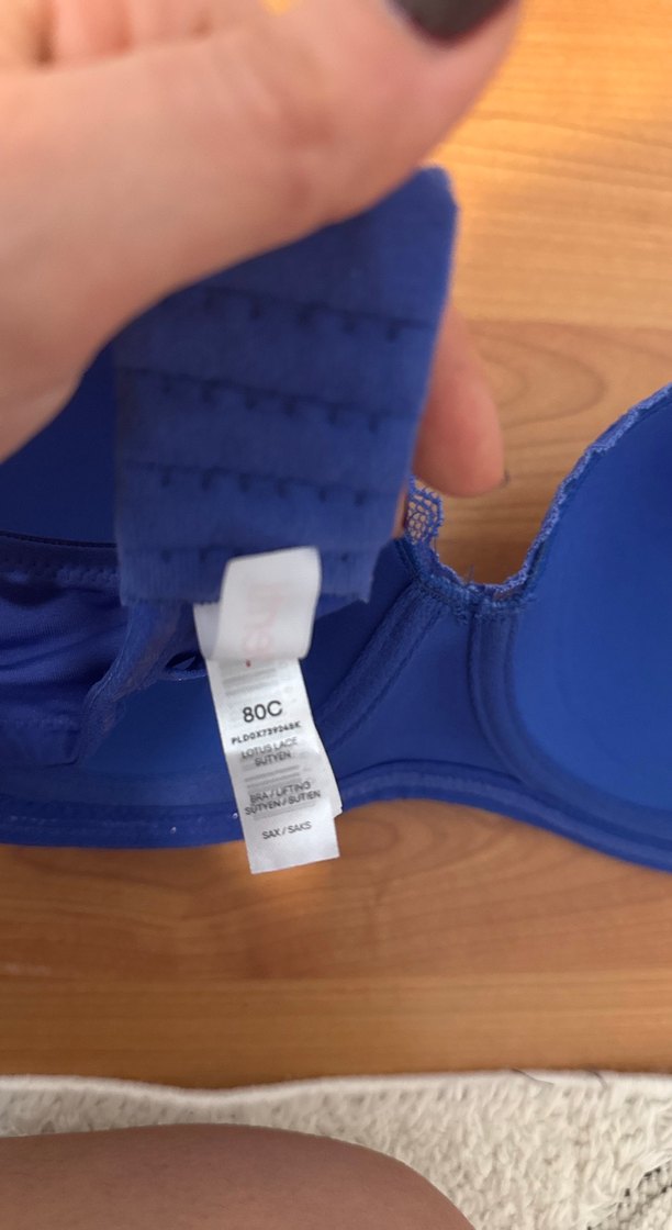 Mavi Dantelli Sütyen Lotus Lace 80C - Görsel 4