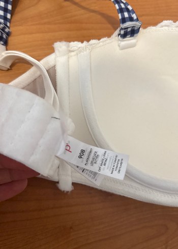 Beyaz Dantel Brodeli Bohem Sütyen 90B - Görsel 3