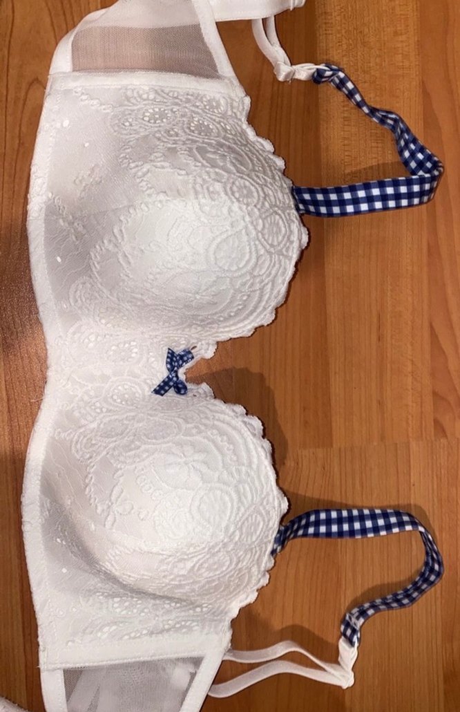 95B Nakışlı Beyaz  Sütyen LOTUS LACE - Görsel 2