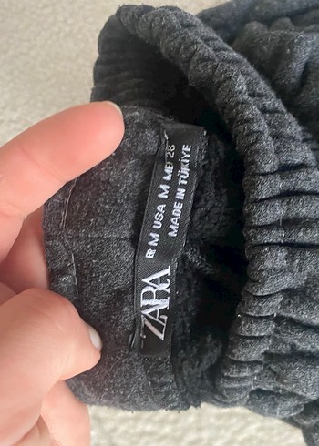 Gri Kadın Fermuarlı Rahat Sweatpant - Görsel 3