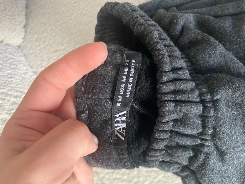 Gri Kadın Fermuarlı Rahat Sweatpant - Görsel 3