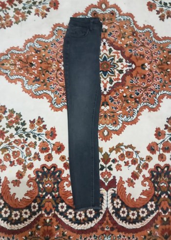 siyah kadın kot patolon - Görsel 3