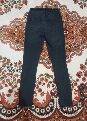 siyah kadın kot patolon - Görsel 2