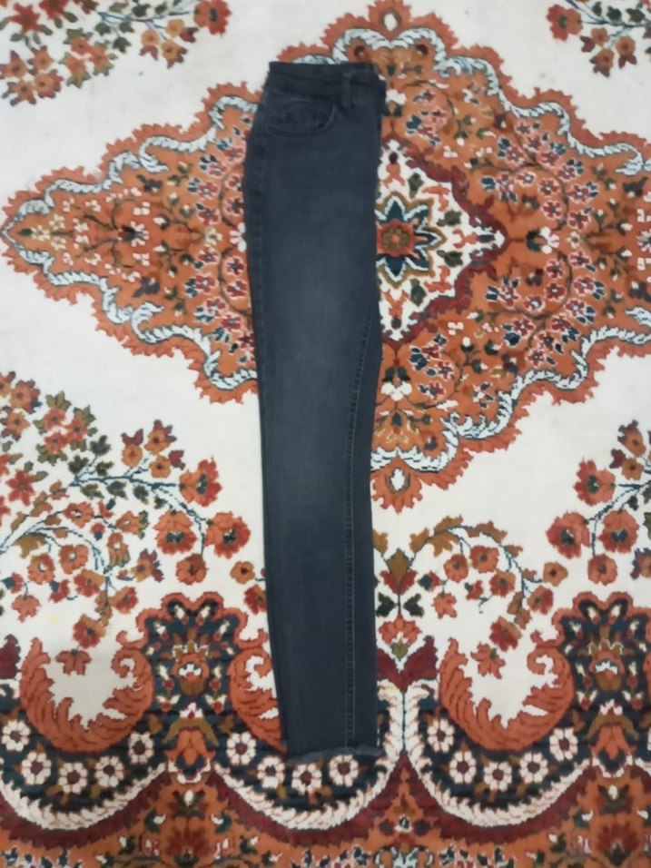siyah kadın kot patolon - Görsel 3
