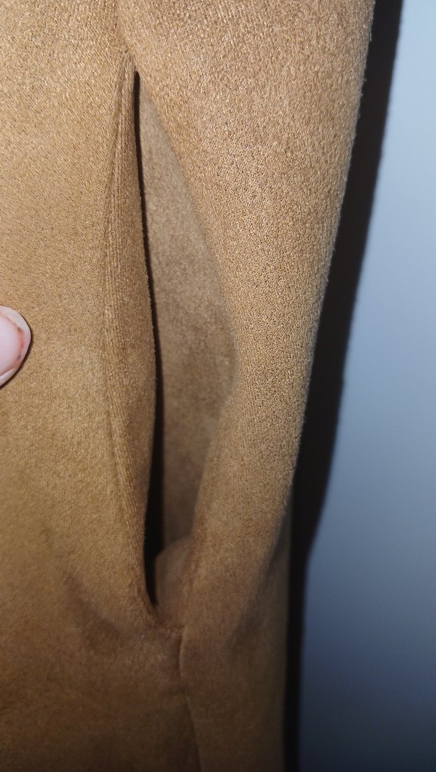 Kahverengi Süet Kürklü Uzun Kadın Yelek - Görsel 4