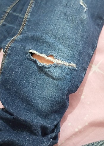 Kadın Mavi Dar Kesim Denim Jean - Görsel 2