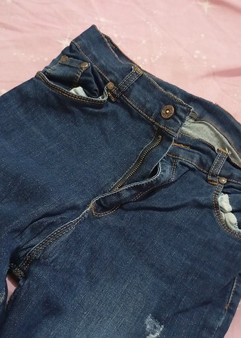 Kadın Mavi Dar Kesim Denim Jean - Görsel 4