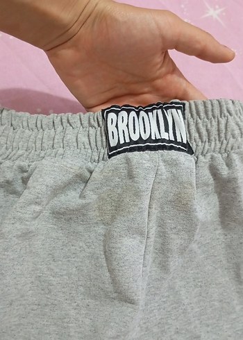 Düğmeli Gri Kadın Eşofman Altı - Görsel 3