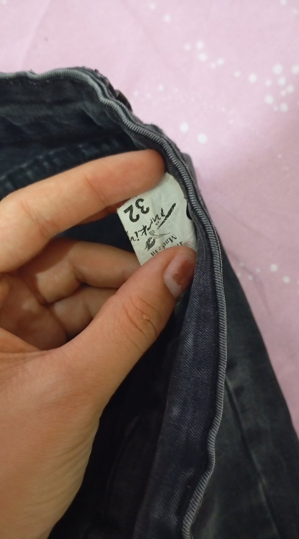 Gri Kadın Denim Midi Boy Pantolon - Görsel 3