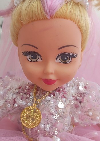 Pembe İnci Detaylı Pastel Bebek - Görsel 4