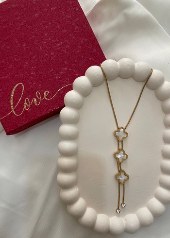 Uzun Zincir Detaylı Minimalist Kadın Kolye - Görsel 2