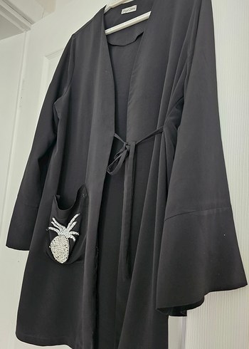universal Beden siyah Renk Birgül Bektaş tasarım kimono
