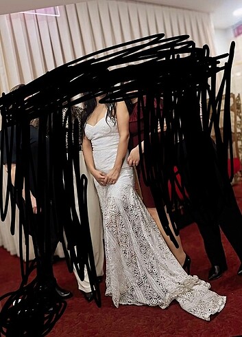 Bohem gelinlik,dış çekim elbisesi - Görsel 4