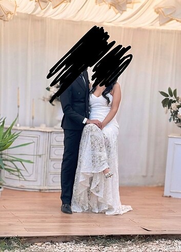 Bohem gelinlik,dış çekim elbisesi - Görsel 6