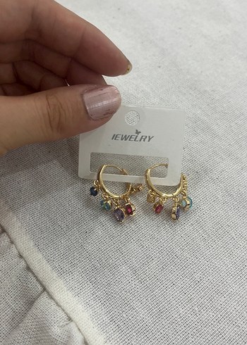Diğer Renkli Boncuklu Mini Bohem Küpe