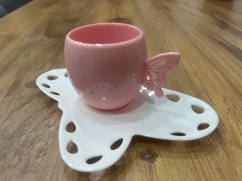 6 adet Kelebek Kulplu Pembe yumurtalık - Görsel 2