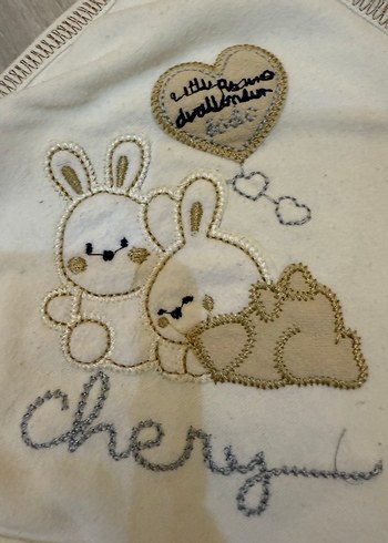 Beyaz/bej Bebek Battaniyesi/kundak Kapüşonlu - Görsel 2