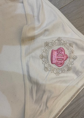 Beyaz/bej Bebek Battaniyesi/kundak Kapüşonlu - Görsel 3