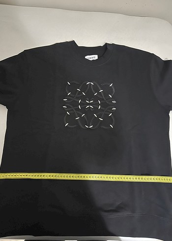 Siyah Nakışlı Erkek Sweatshirt - Görsel 5