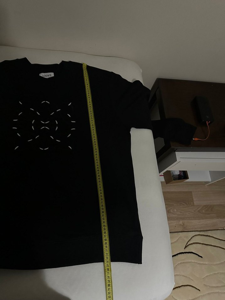 Siyah Nakışlı Erkek Sweatshirt - Görsel 3