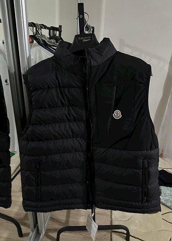Moncler Siyah Fermuarlı Erkek Yelek - Görsel 2