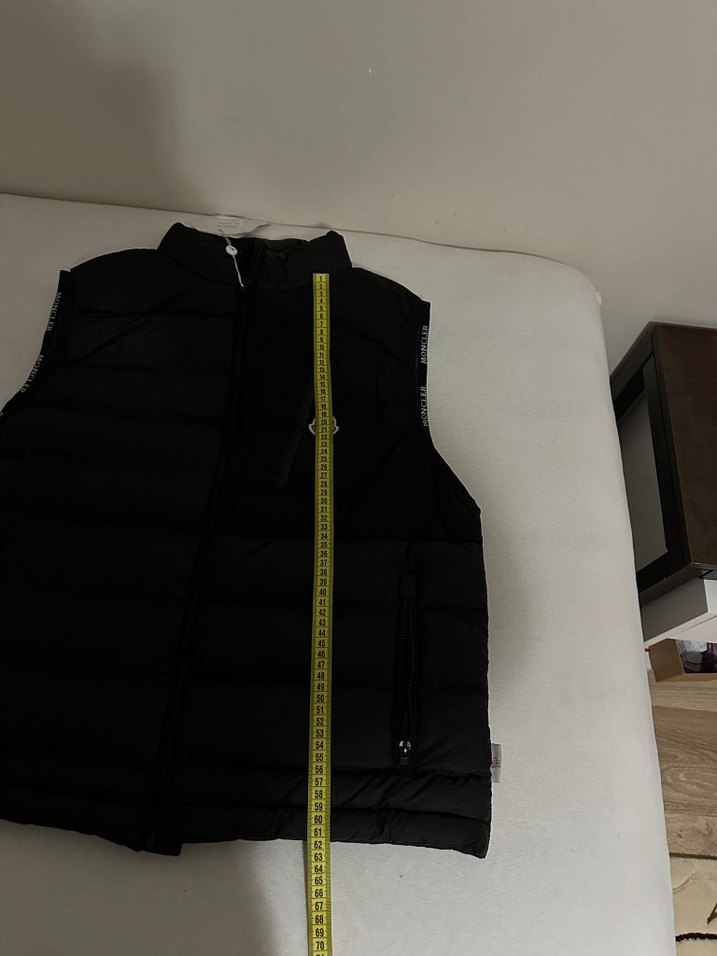 Moncler Siyah Fermuarlı Erkek Yelek - Görsel 4