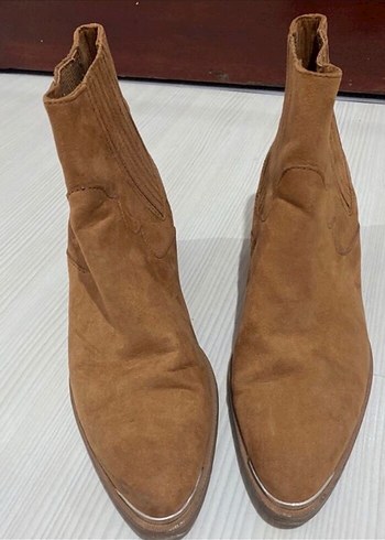 37 Beden Kahverengi Süet Kadın Botları