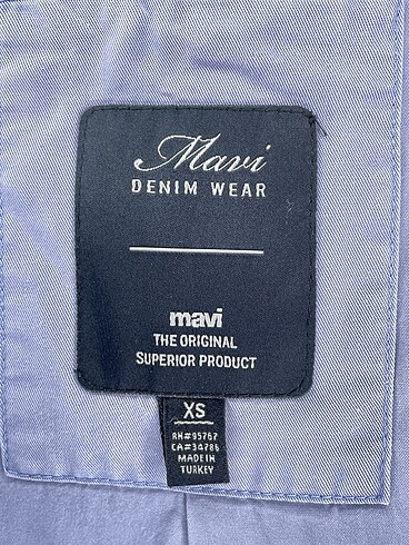 xs Beden mor Renk Mavi Jeans Mont %70 İndirimli.