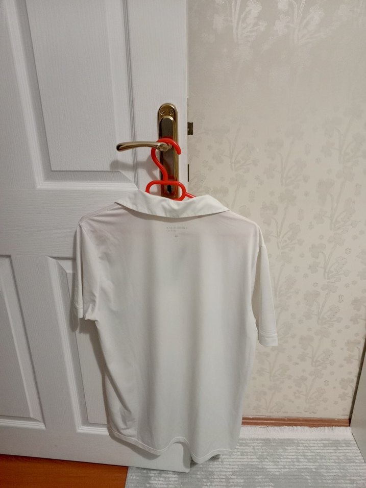 Erkek Beyaz Kısa Kollu Polo Tişört - Görsel 2