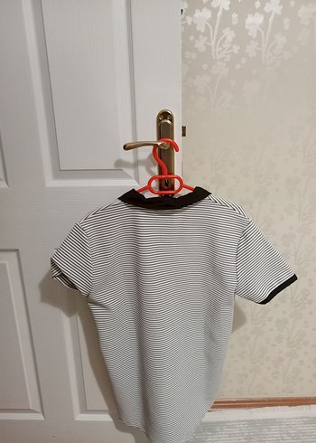 Erkek Çizgili Kısa Kollu Polo Tişört - Görsel 2