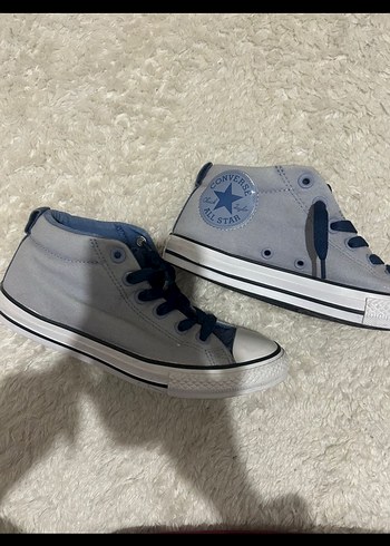 orijinal 
Mavi Gri Denim Kadın Converse Spor Ayakkabı - Görsel 2