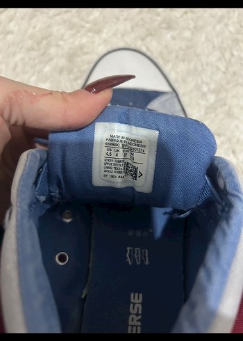 orijinal 
Mavi Gri Denim Kadın Converse Spor Ayakkabı - Görsel 3