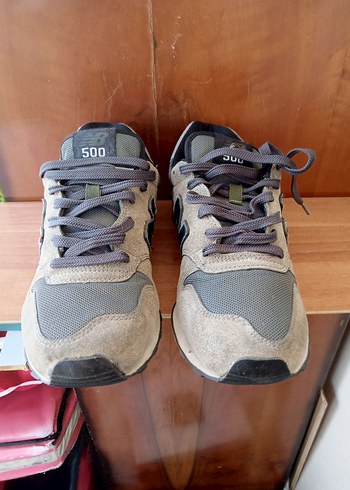 New Balance Gri Kadın Spor Ayakkabı Velcro Detaylı