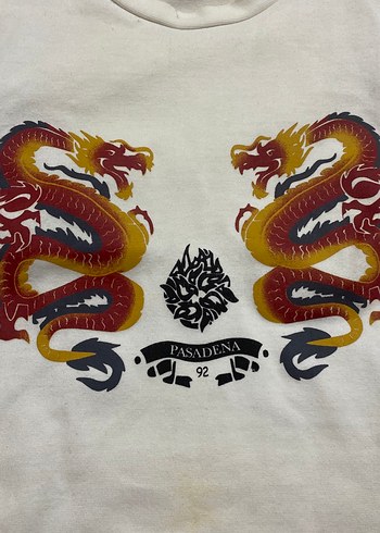 Kız Çocuk Beyaz Kısa Kollu Baskılı Tişört - Görsel 3