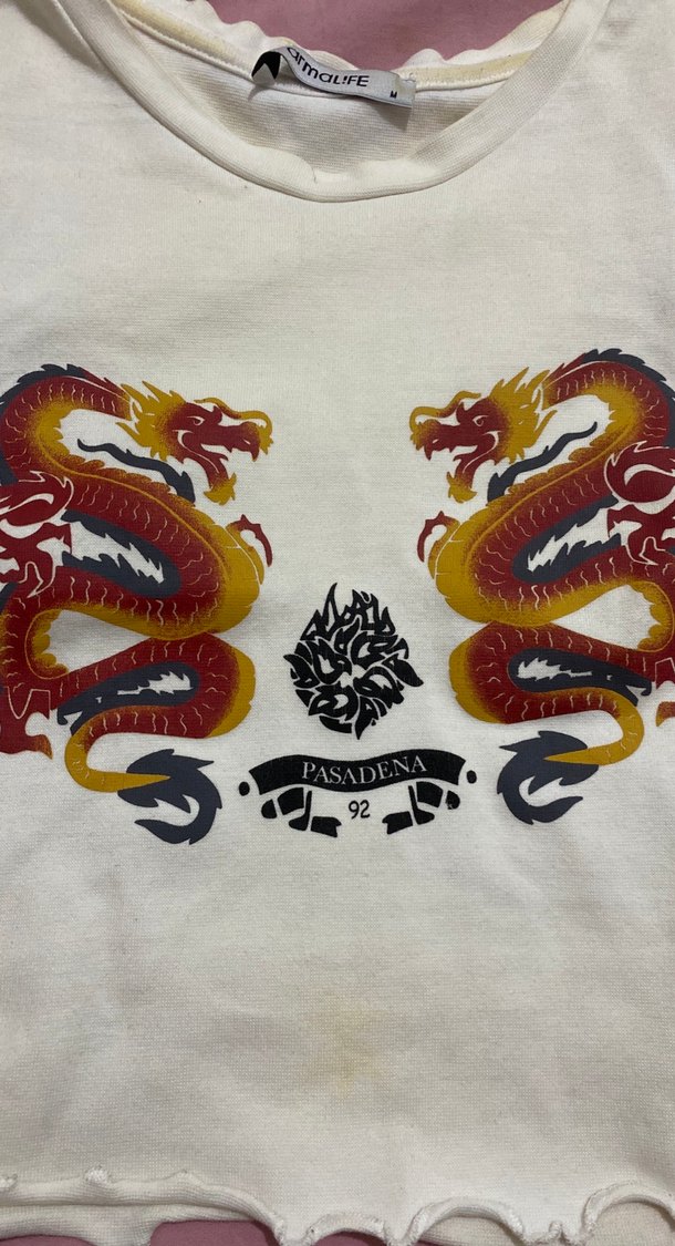 Kız Çocuk Beyaz Kısa Kollu Baskılı Tişört - Görsel 3