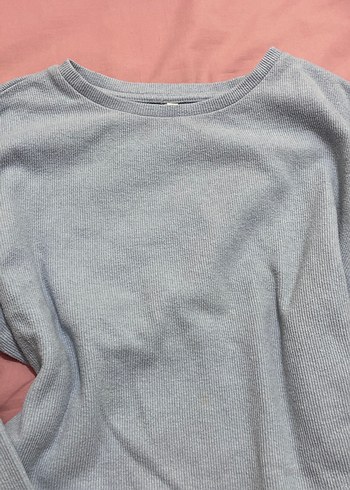 Gri Kadın Uzun Kollu Salaş Kazak - Görsel 3