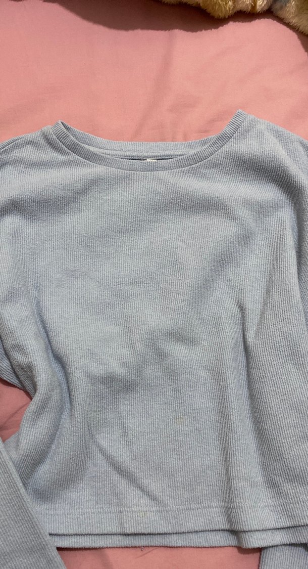 Gri Kadın Uzun Kollu Salaş Kazak - Görsel 3