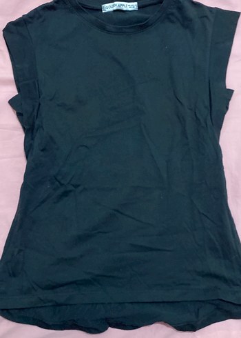 Siyah Kolsuz Basic Kadın Tişört - Görsel 4