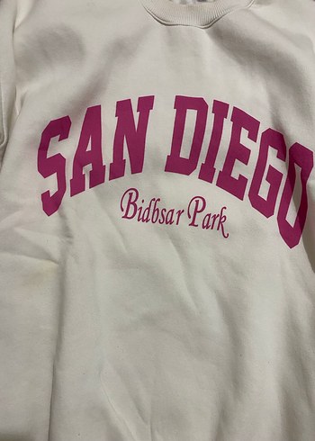 Pembe Baskılı Kadın Sweatshirt - Görsel 2