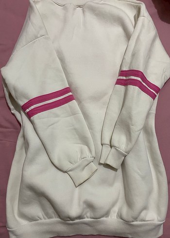 Pembe Baskılı Kadın Sweatshirt - Görsel 4