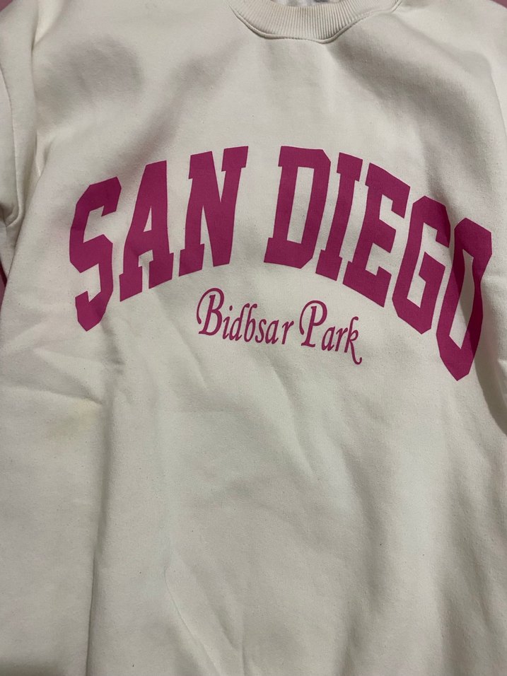 Pembe Baskılı Kadın Sweatshirt - Görsel 2