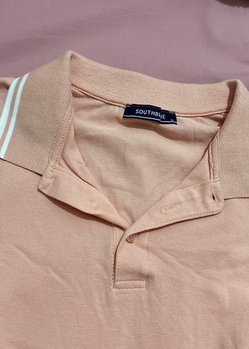 Erkek Bej Polo Yaka Kısa Kollu Tişört - Görsel 4