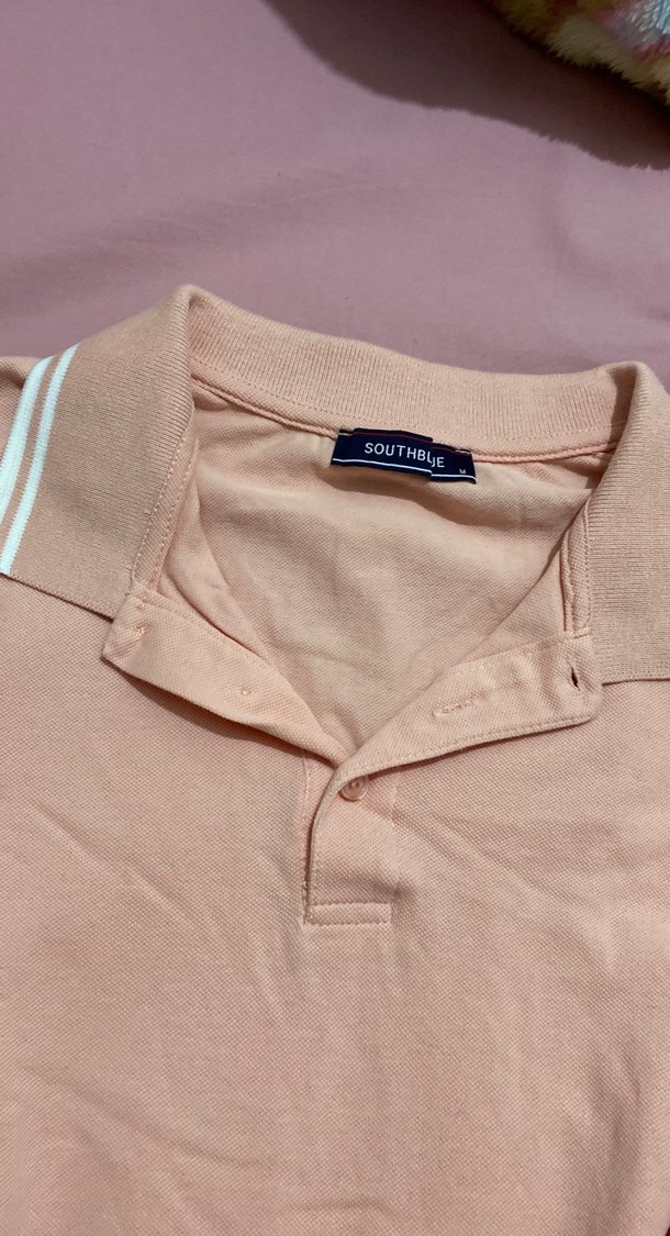 Erkek Bej Polo Yaka Kısa Kollu Tişört - Görsel 4