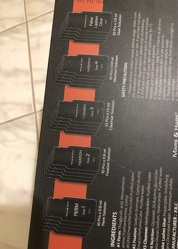 Mars & Hars Koyu Kırmızı Kirpik Perması Seti - Görsel 5